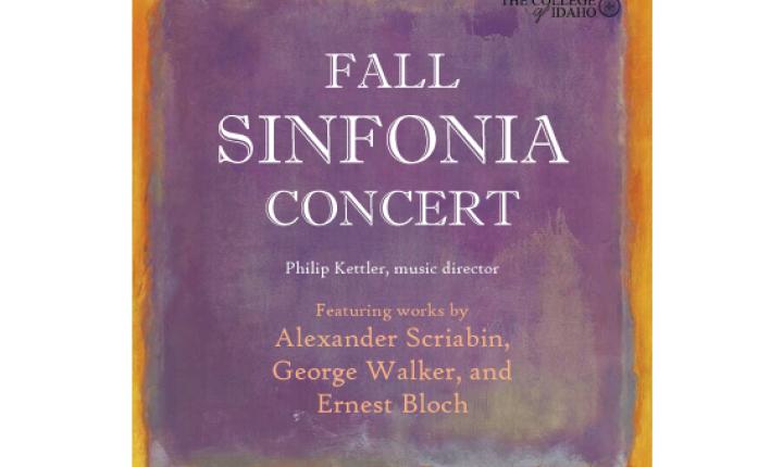 Fall Sinfonia Concert Poster