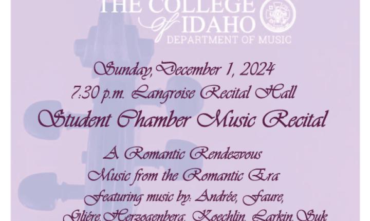 Student Chamber Music Recital Poster