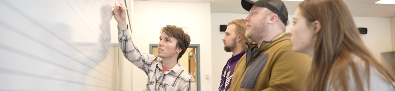 students studying in a music classroom