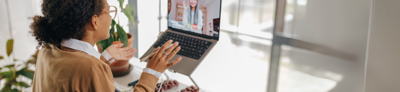 Female at laptop