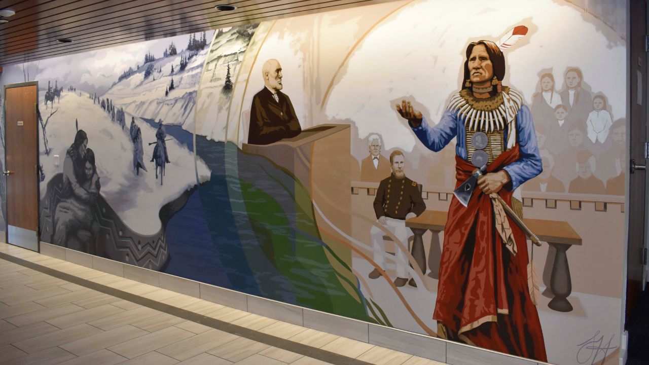 Alum Creates Mural Honoring Native American Leader