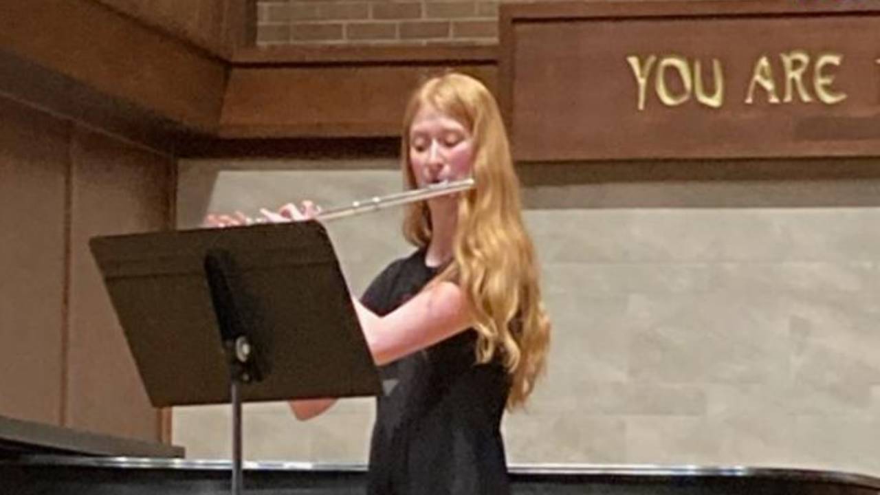Pre-Med Student Excels Flute Competition