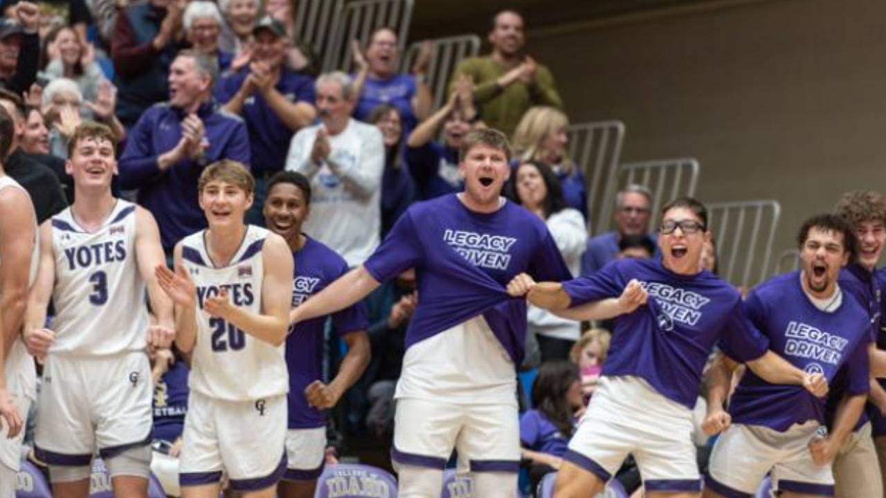 Basketball Players Celebrate