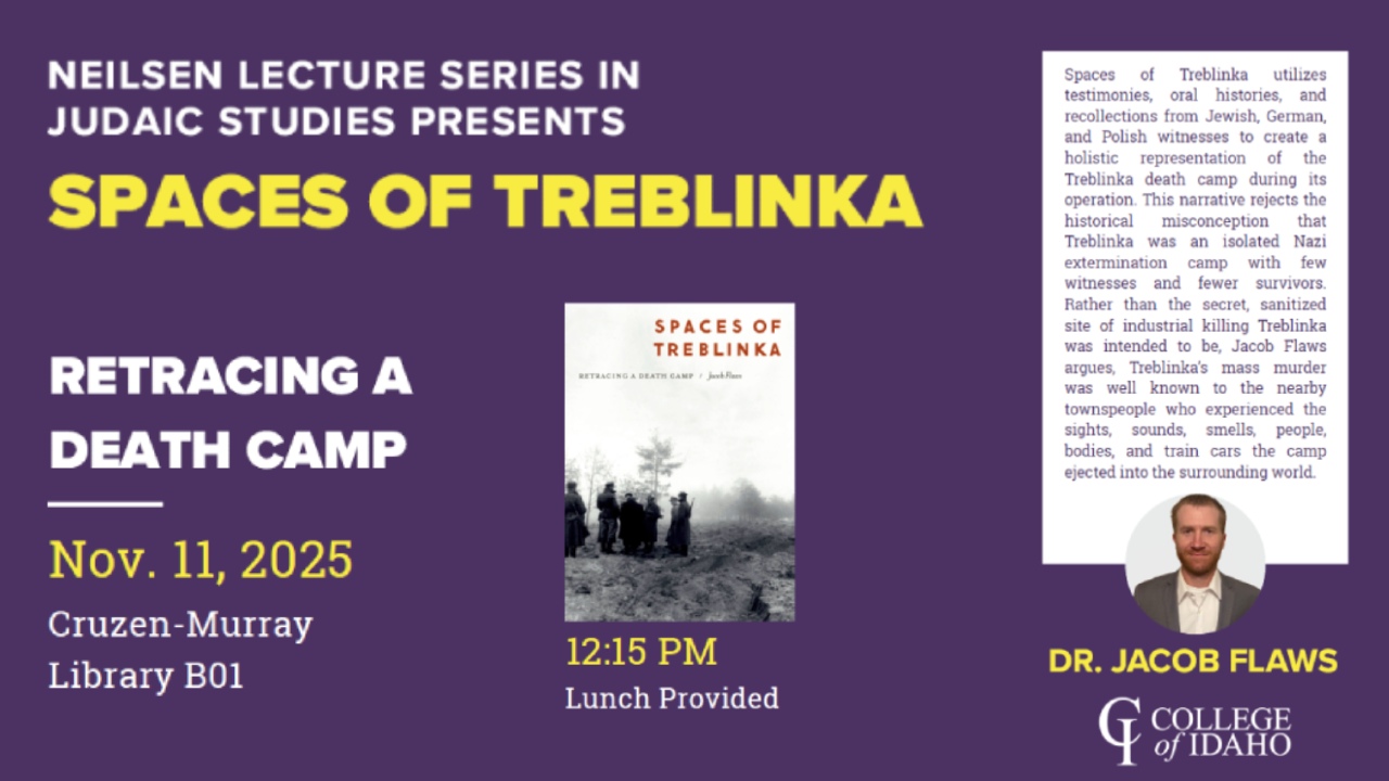 C of I Welcomes Historian Dr. Jacob Flaws for Neilsen Lecture on Treblinka